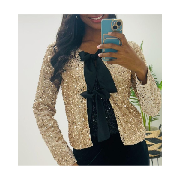 Gold Sequin Top