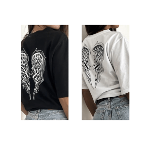Oversized Angel Wing T Shirt
